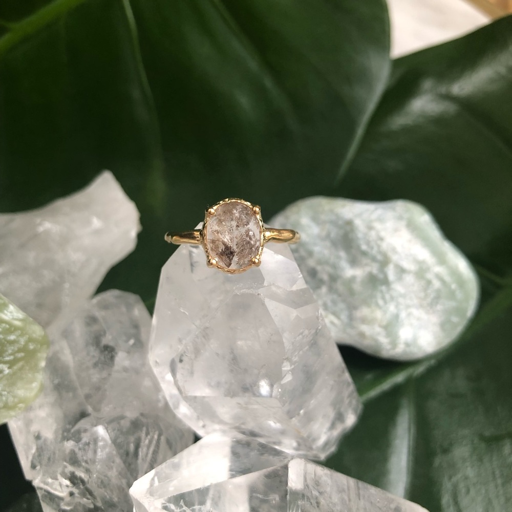 Herkimer Diamond Ring (adjustable)